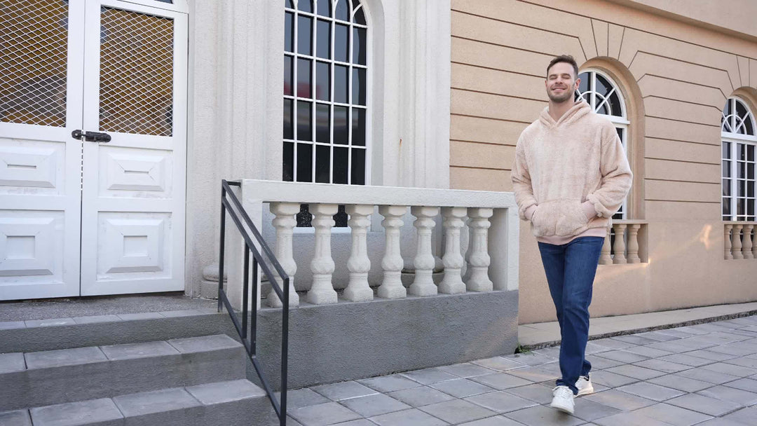 EB | Weiche Fleece-hoodie Polyester Komfort und Stil