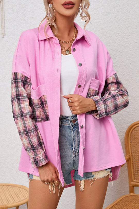 EB | Gepunktete Flanellhemden Polyester und Baumwolle Einzigartiger Look