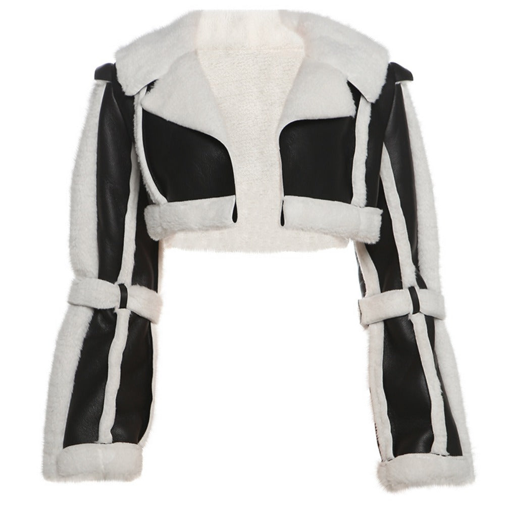 EB | Shearling Cropped Jacket für Damen