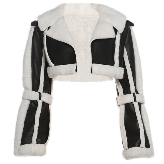 EB | Shearling Cropped Jacket für Damen