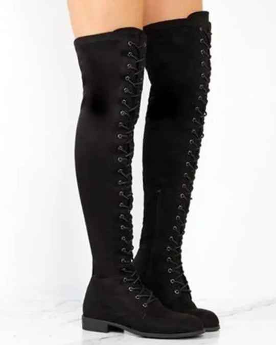 EB | Knielange Schnürstiefel