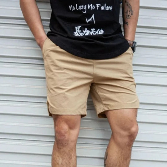 EB | Atmungsaktive, Einfarbige Badeshorts für Männer mit Kordel