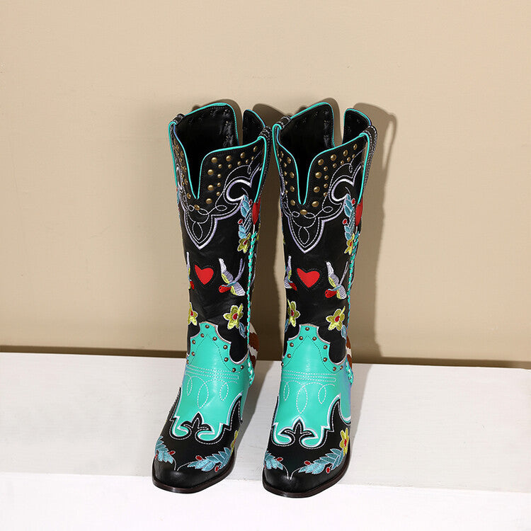 Stilvolle Damen Westernstiefel mit Einzigartigem Design EB