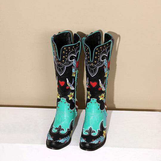 Stilvolle Damen Westernstiefel mit Einzigartigem Design EB