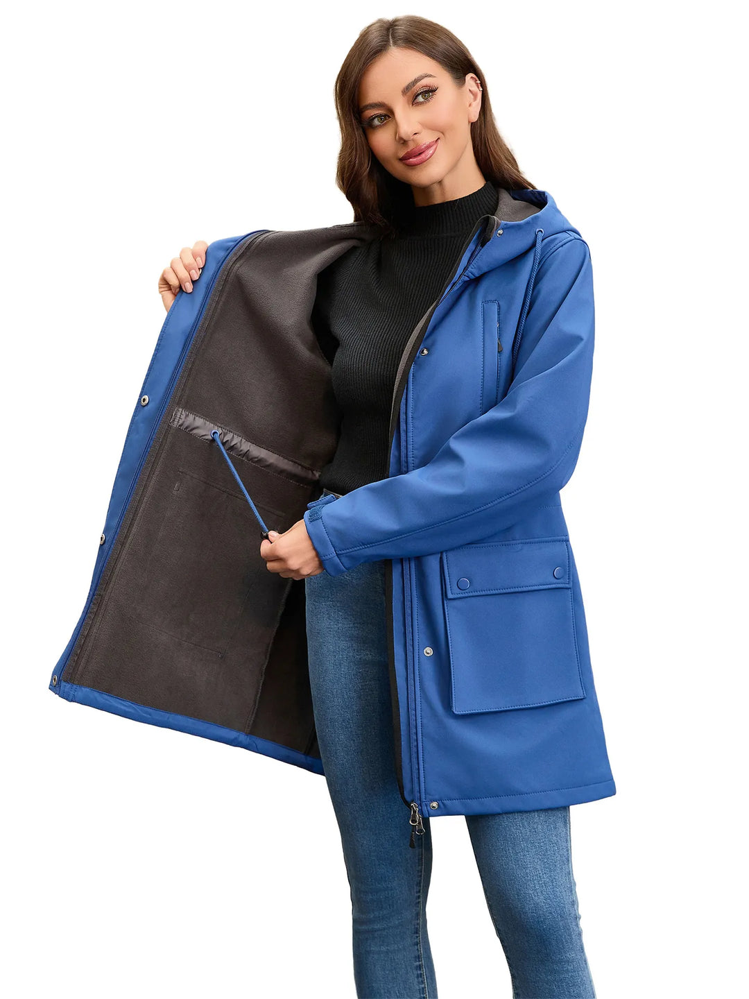 EB | Wasserdichte Softshell-Jacke mit Kapuze für Damen Elina
