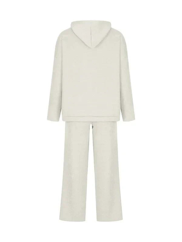 EB | Luxus Frau Hoodie Gestreiftes Set