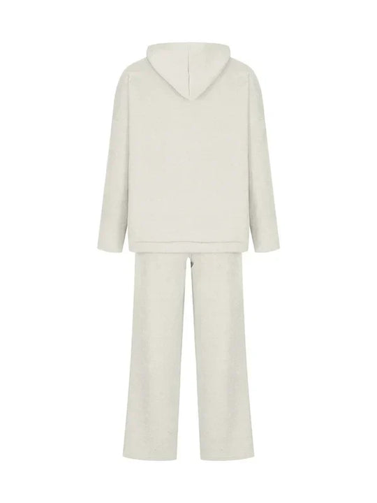 EB | Luxus Frau Hoodie Gestreiftes Set