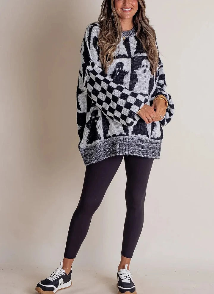 EB | Kariert Strickpullover