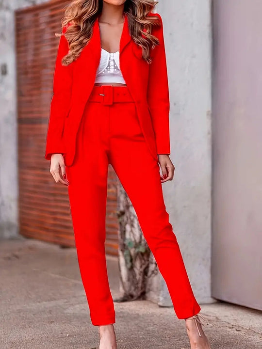 EB | Elegantes Set mit offenem Blazer und Hose