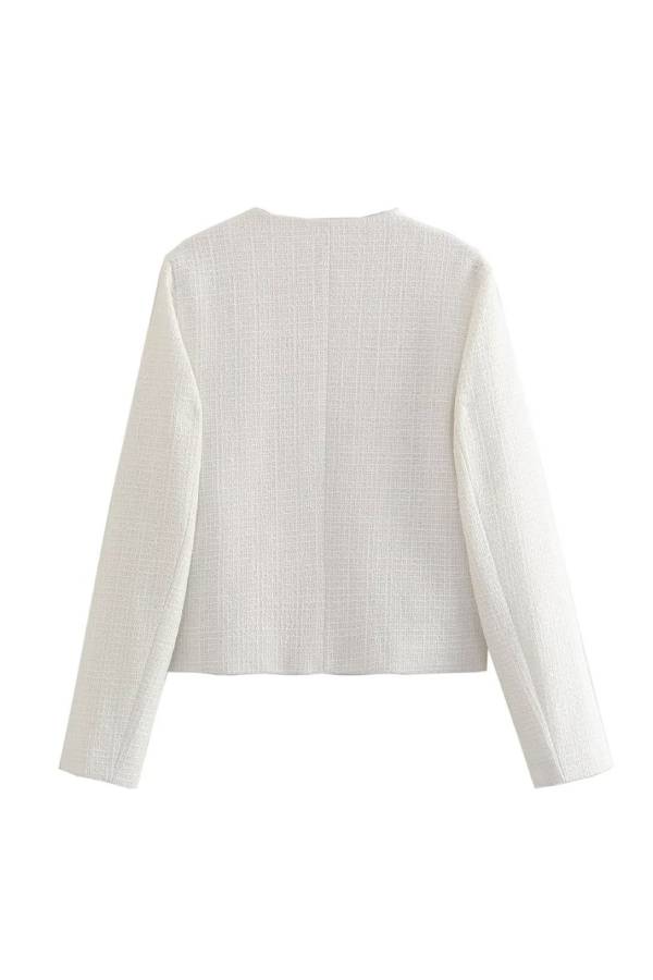 EB | Hals Slim Fit Colorblock Damen Knopfjacke