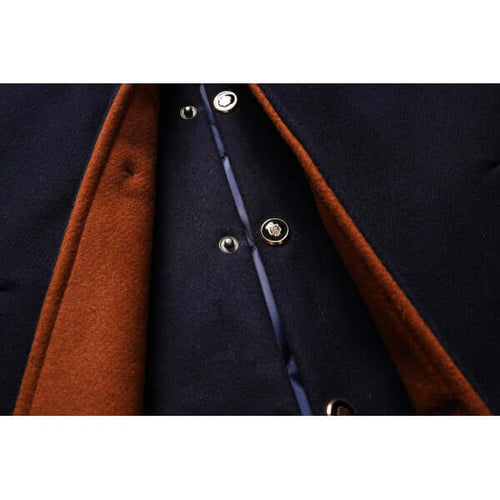EB | Herren Slim Fit Woll Wintermantel