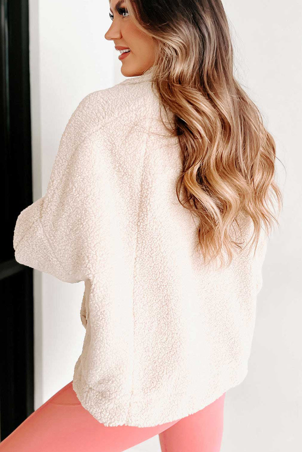 EB | Weiche Teddyjacke mit Taschen Komfortabel und Trendy Perfekt für Den Alltag