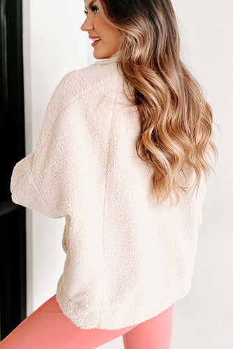 EB | Weiche Teddyjacke mit Taschen Komfortabel und Trendy Perfekt für Den Alltag