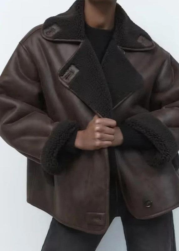 EB | Stil Doppeltseitige Kunstlederjacke