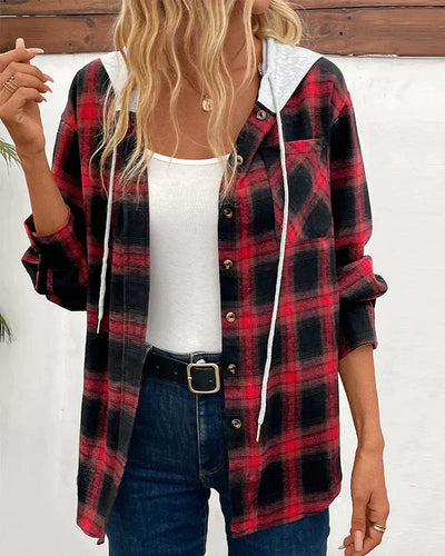 EB | Jacke mit Kapuze und Karomuster