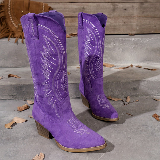 Cowboystiefel Aus Wildleder Bella EB