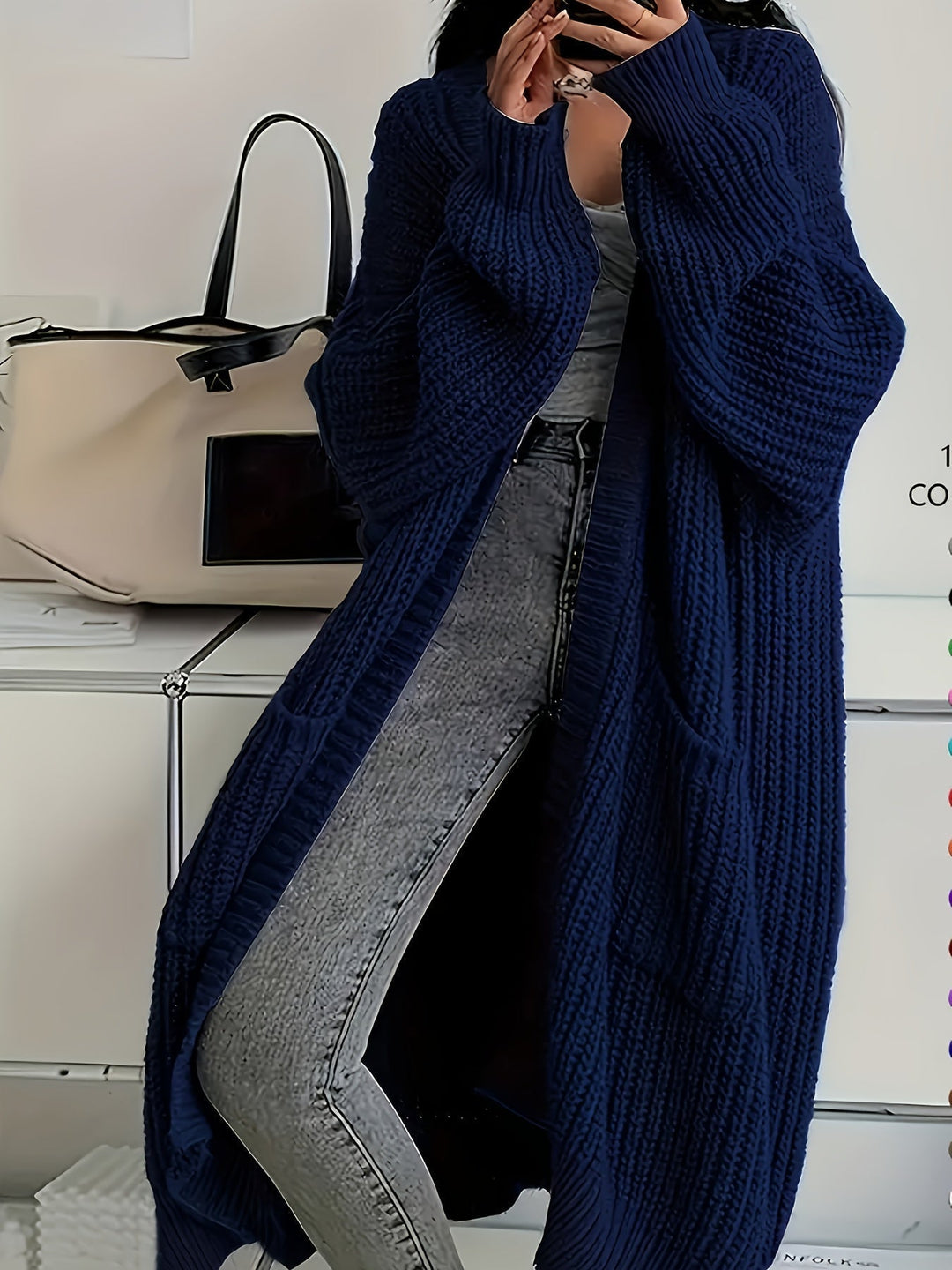 EB | Strickjacke mit Gürtel für Damen
