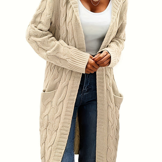 EB | Langstrickjacke mit Kapuze