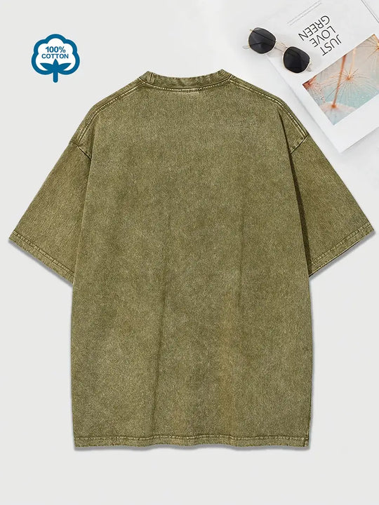 EB | Baumwoll-T-Shirt mit Rundhalsausschnitt