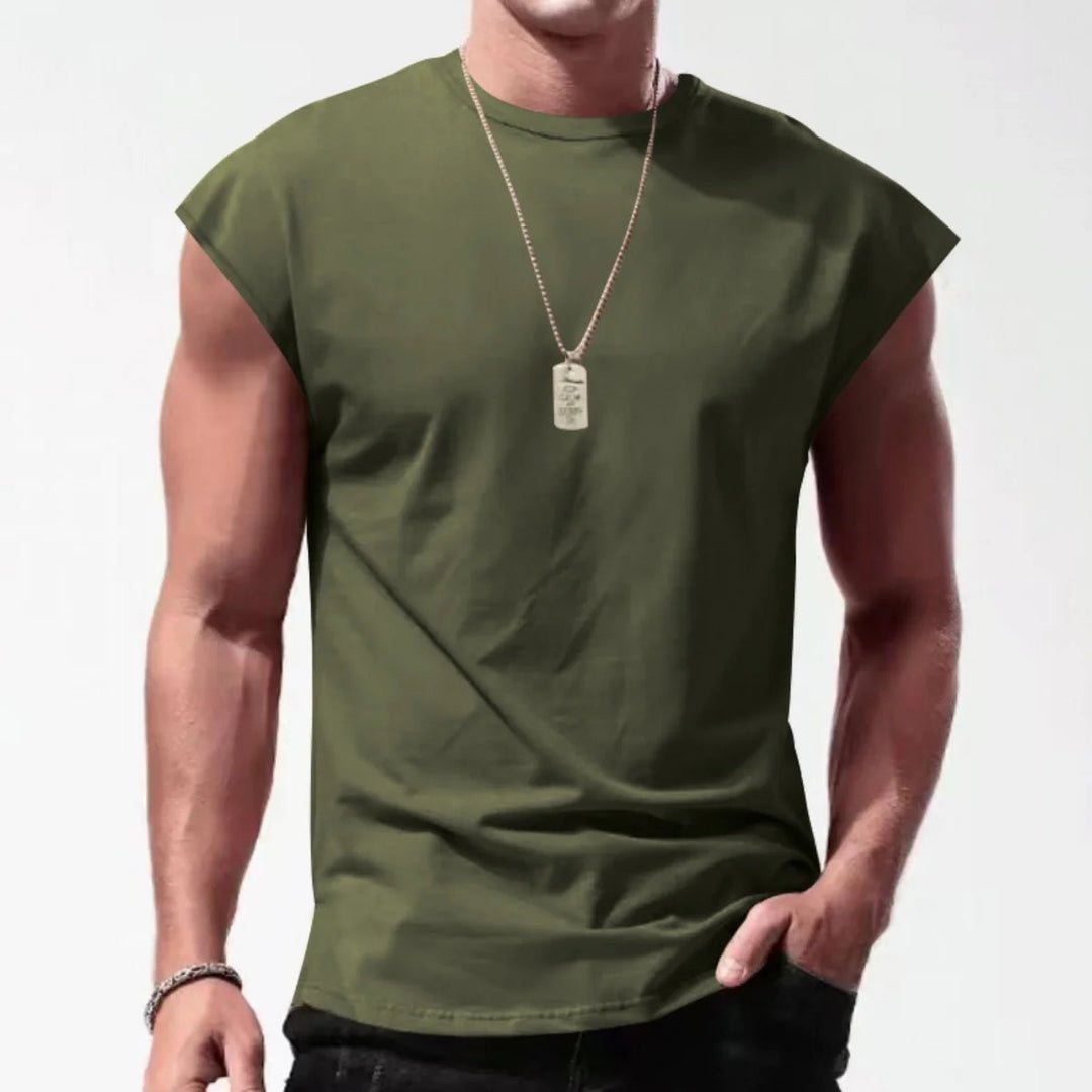 EB | Einfarbiges Weste-T-Shirt