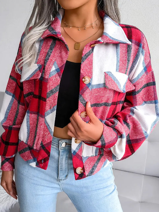 EB | Karierte Flanelljacke - Kurzschnitt