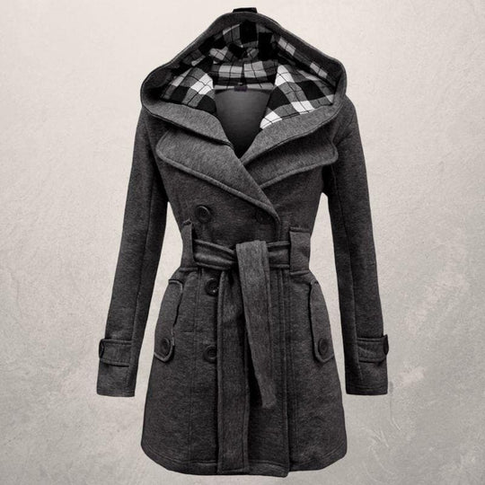 EB | Warme Winter Mantel - Taillengürtel