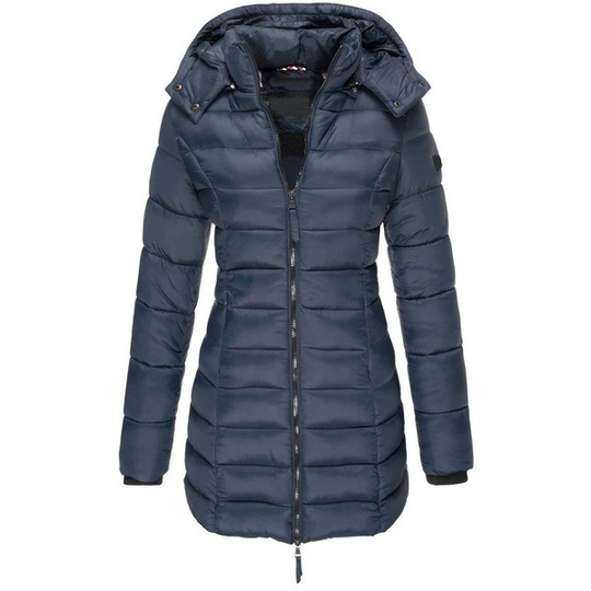 EB | Daunenjacke lang Kapuze Damen