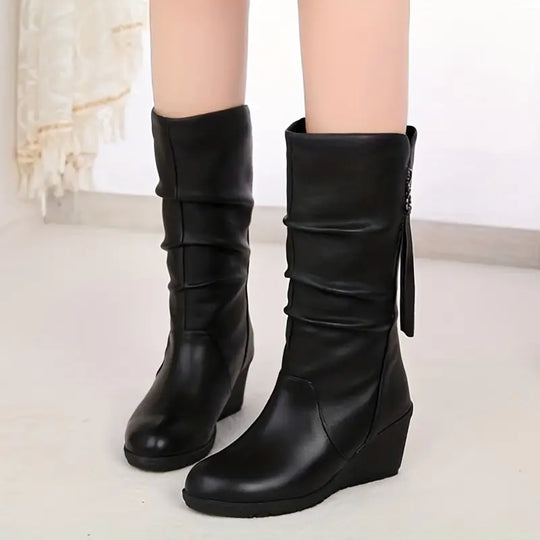EB – Halbhohe Winter-Keilstiefel für Damen