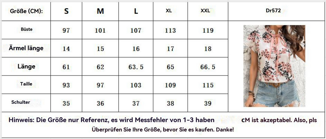 EB | Bedrucktes Riemchen-Kurzarmhemd