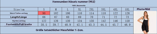 EB | Jumpsuit-Shorts aus Baumwolle und Leinen mit weitem Bein