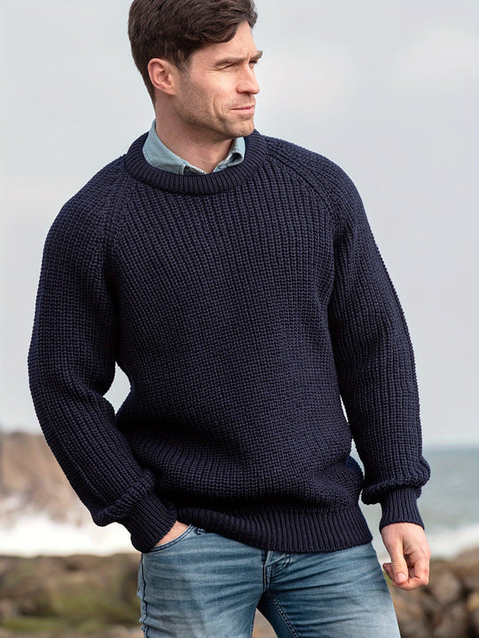 EB | Dicke Strickjacke Im Robusten Design Wolle Wärme und Komfort
