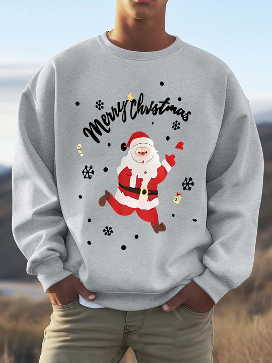 EB | Sweatshirt mit Weihnachtsmotiv Baumwolle Frohe Weihnachten Design