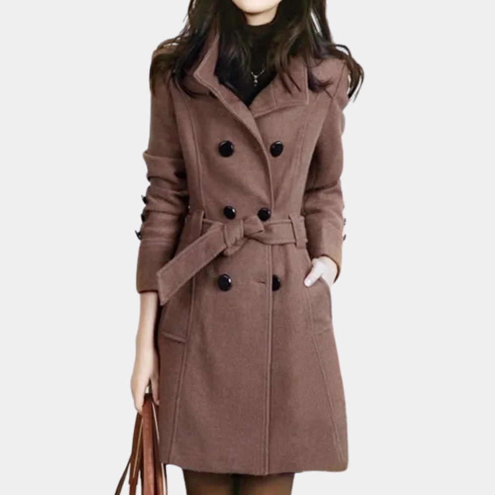 EB | Eleganter Wintergürtel-Mantel für Damen