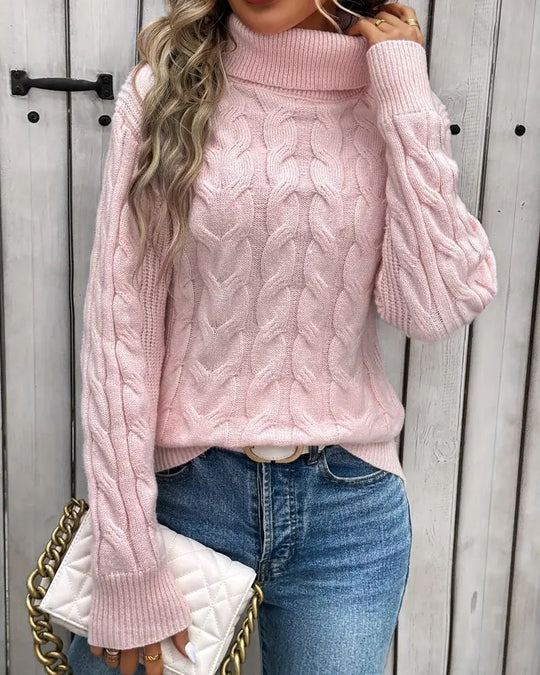 EB | Kabelstrickrollenpullover