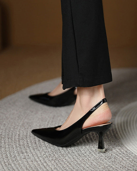 EB | Einfarbige, Temperamentvolle High Heels mit Spitzer Zehenpartie