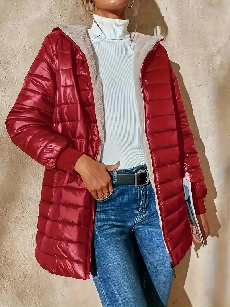 EB | Fleece Gefütterte Jacke mit Reißverschluss