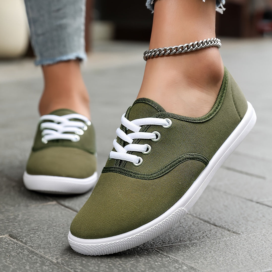 EB | Bequeme Niedrige Canvas Schnürschuhe