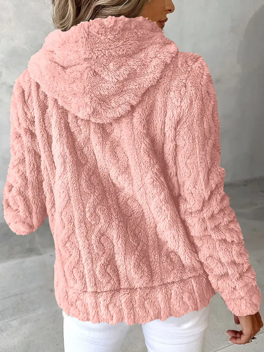 EB | Weiches Kapuzen Sweatshirt mit Reißverschluss