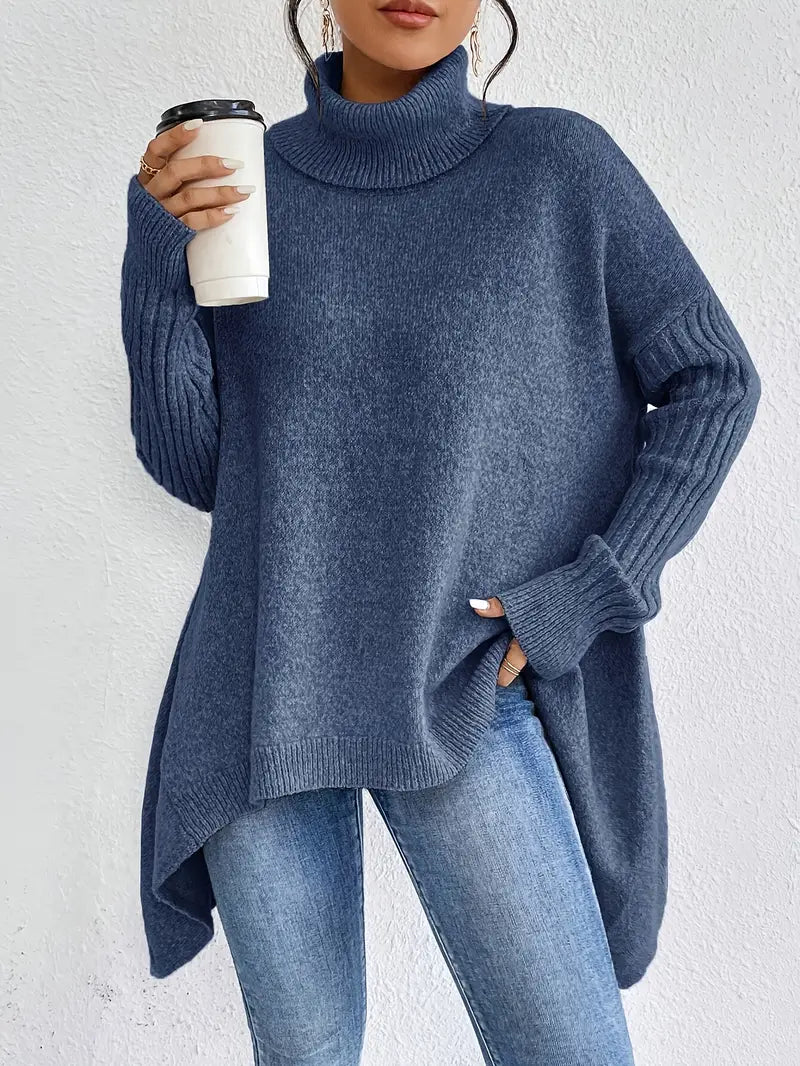 EB | langer Rollkragenpullover für den täglichen Komfort