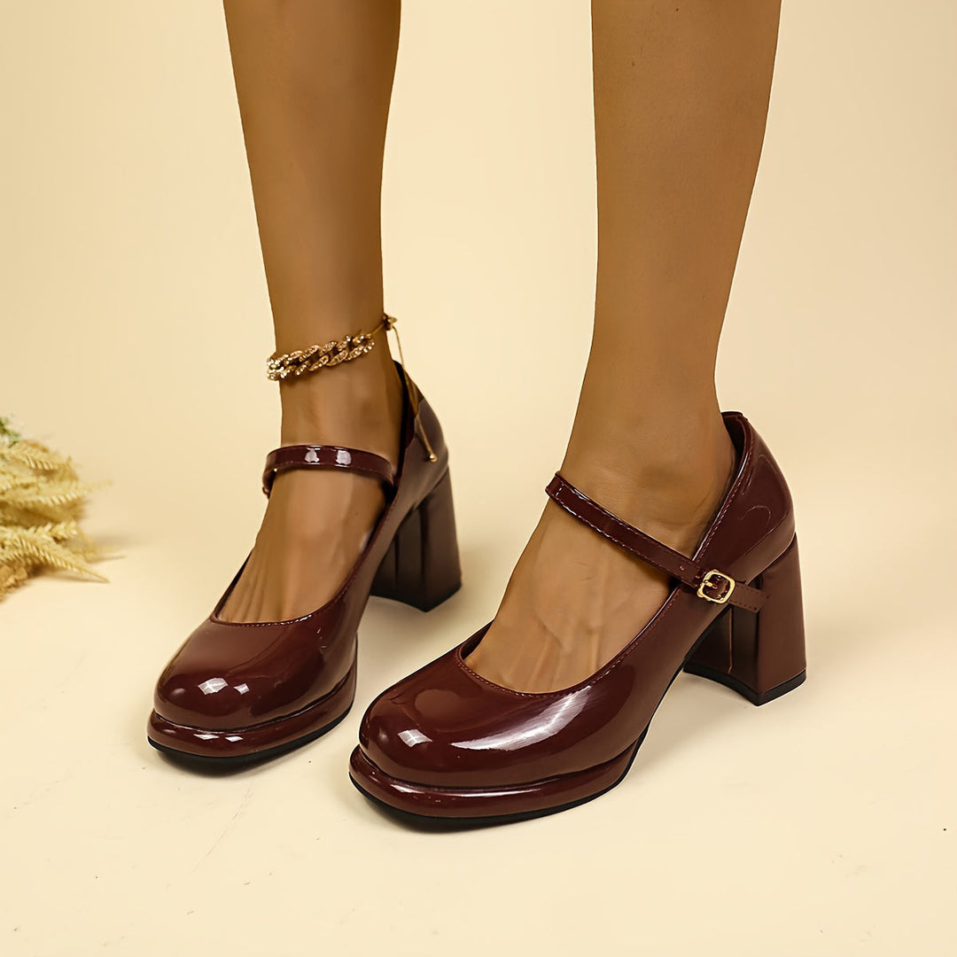 EB | Stilvolle Wasserdichte Mary Jane Pumps