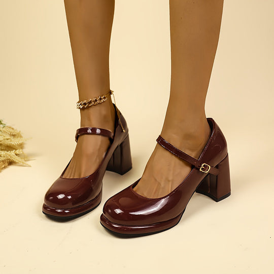 EB | Stilvolle Wasserdichte Mary Jane Pumps