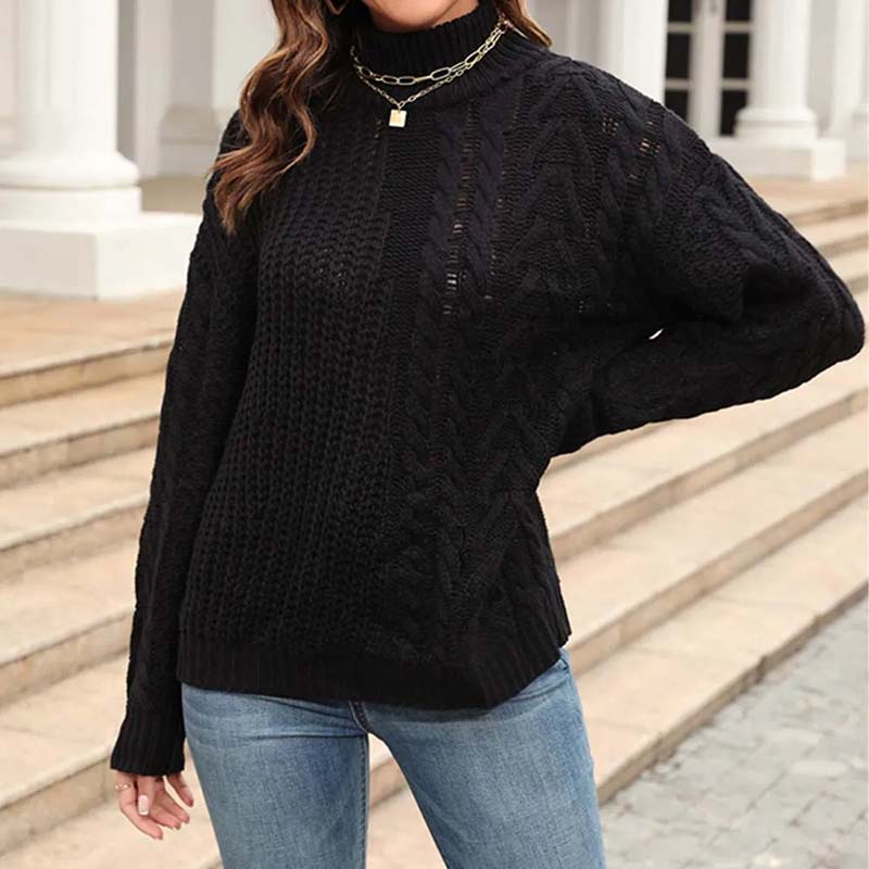 EB | Zopfmuster Strickpullover im Klassischen Design
