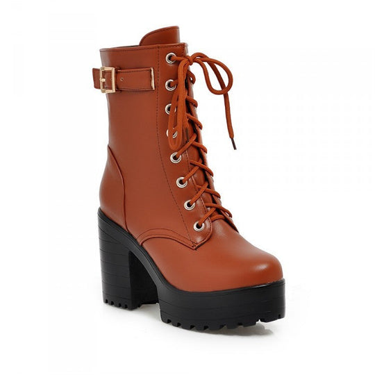 EB | Stiefel mit Schnürung und Schnalle