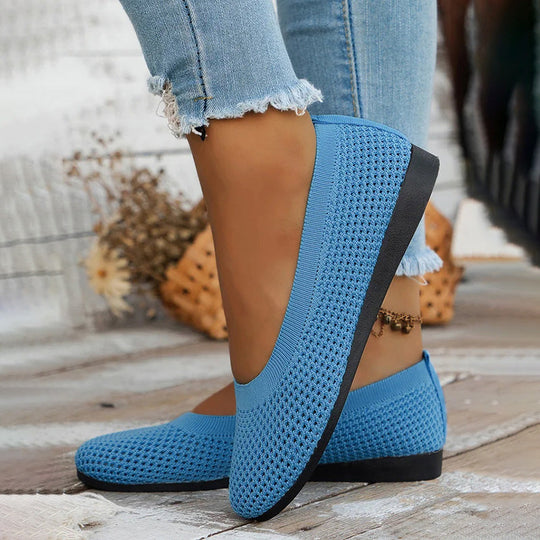 Lässige Atmungsaktive Flache Schuhe EB