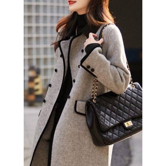 EB | Stylischer Zweireihiger Trenchcoat für Damen Modern