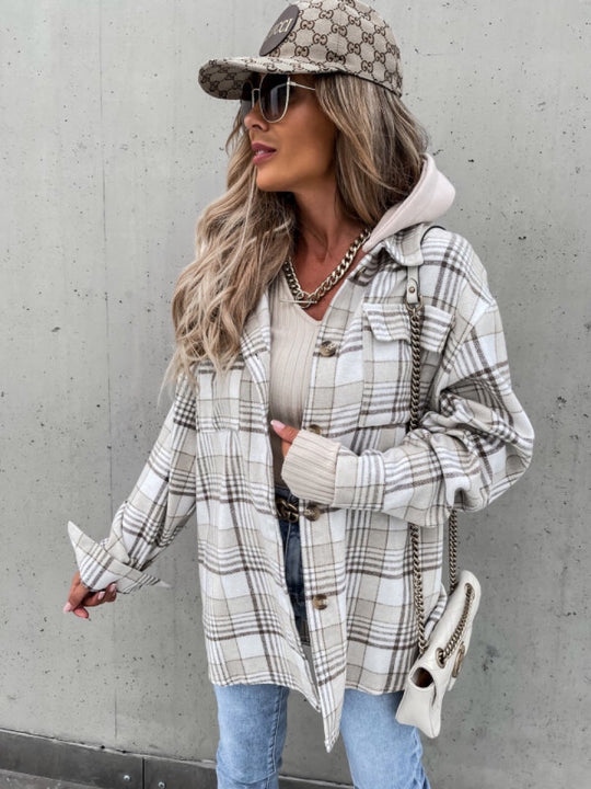 EB | Damenjacke mit Abnehmbarer Kapuze