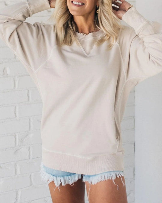 EB | Gestreifter Akzent Pullover mit Taschen