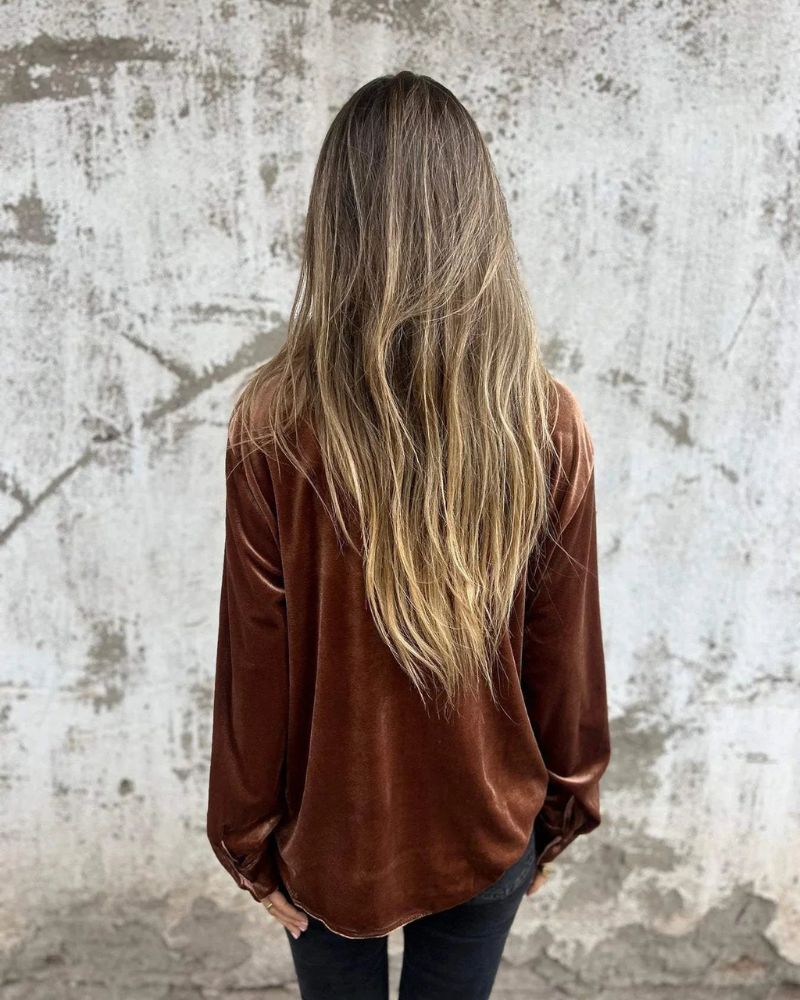 EB | Elegante Samtbluse