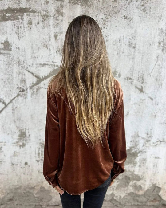 EB | Elegante Samtbluse