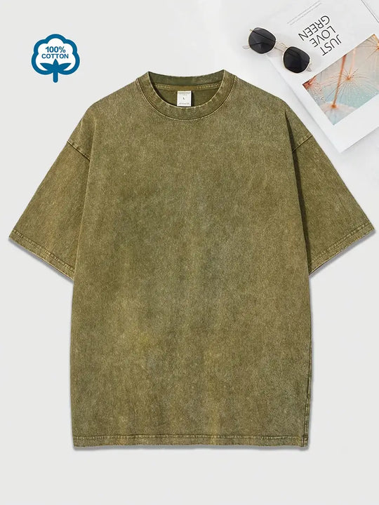 EB | Baumwoll-T-Shirt mit Rundhalsausschnitt